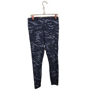 Letsfit Camo High‎ Rise Leggings Women’s Medium Side Pockets Yoga Running Gray